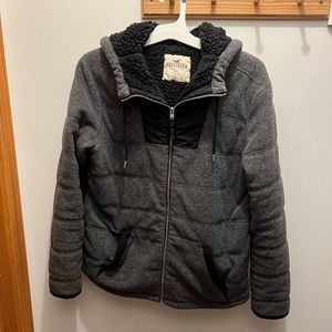 Hollister Sherpa Lined Winter Jacket